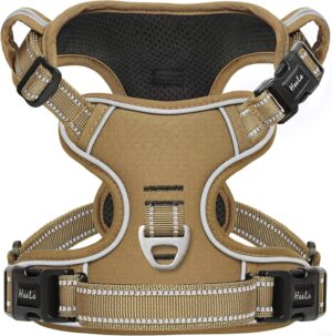HEELE Arnés para Perros Antitirones con Asa Acolchada, Reflectante y Ajustable, Camuflaje, Talla M