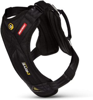 EzyDog Arnés de Seguridad para Perros - Cinturón de Coche Ajustable y Multifuncional (S, Negro)