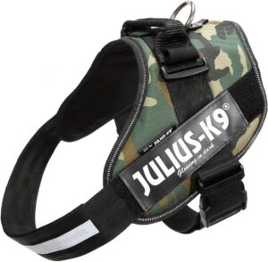 Julius-K9 Arnés IDC Power XL Camuflaje - Arnés Resistente y Ajustable para Perros