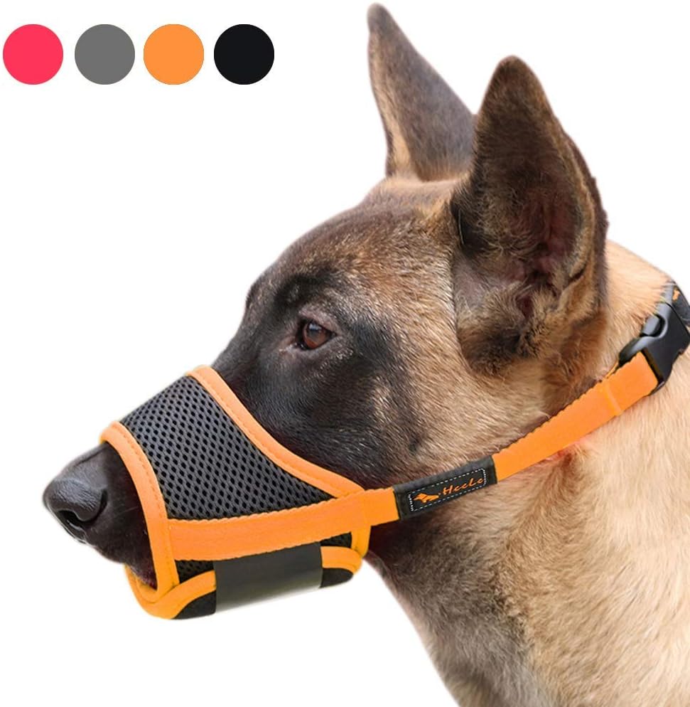 Bozal HEELE para perros – Malla transpirable, anti-mordeduras y ajustable, ideal para paseos y entrenamientos