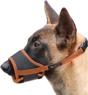 HEELE Bozal para Perros XS - Malla Transpirable y Ajustable, Previene Mordeduras y Permite Beber