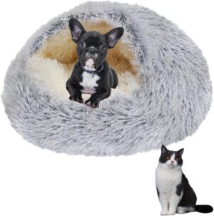 Cama Mullida para Perro en Forma de Concha - Cama Cálida y Lavable para Gato y Perro, Sofá de Felpa de 50 cm