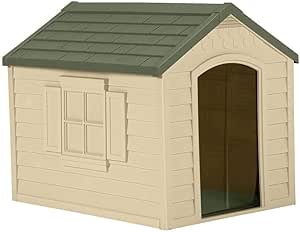 Suncast DH250 - Caseta para Mascota de Resina, 90x69x75 cm, Resistente y Fácil Montaje