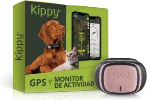 Kippy EVO - Localizador GPS para Perros y Gatos con Notificaciones de Actividad y Seguimiento Perimetral