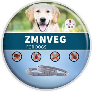 Collares Antiparasitarios para Perros de Más de 8 kg – Elimina Pulgas, Garrapatas y Piojos, Protección de Hasta 8 Meses (2 Unidades)