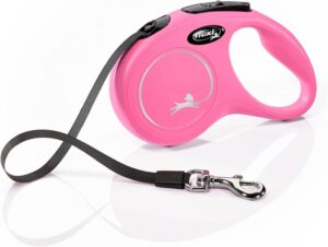 Arppe Correa Flexi New Classic para Perros, 5m, Rosa, Tamaño S