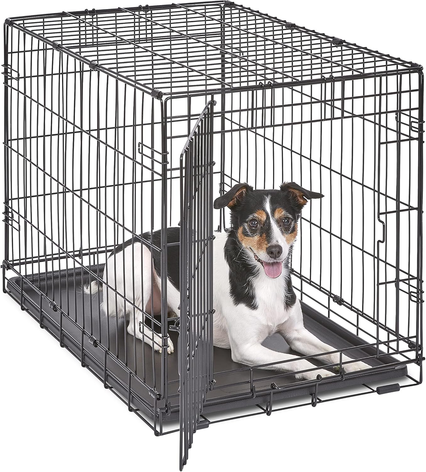 New World Jaula para Perros con Puerta Única y Bandeja a Prueba de Fugas, 76,2 cm
