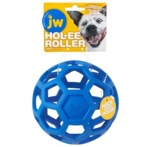 Rollo Hol-ee JW Pets, Juguete Resistente de Goma para Perros, Tamaño Grande 15 cm