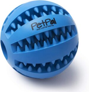 PetPäl Pelota de Caucho Natural para Perros - Limpieza Dental y Diversión Asegurada