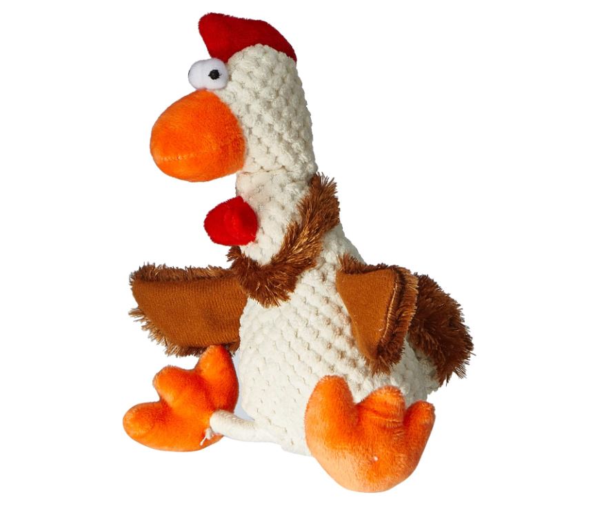 Peluche TRIXIE Gallo con sonido, 22 cm para perros
