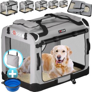 Cadoca Transportadora para Mascotas Talla L – Plegable (70x52x40 cm), Bolsa de Viaje para Perros y Gatos