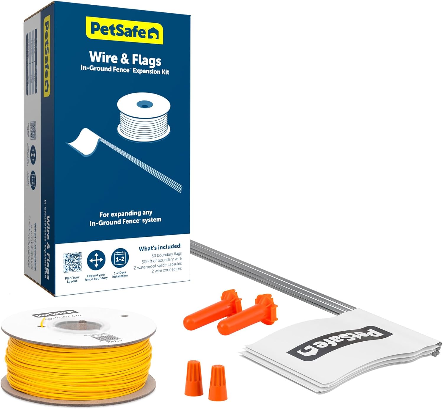 PetSafe Kit de Extensión Valla Antifuga para Perros con Cable y 50 Banderas