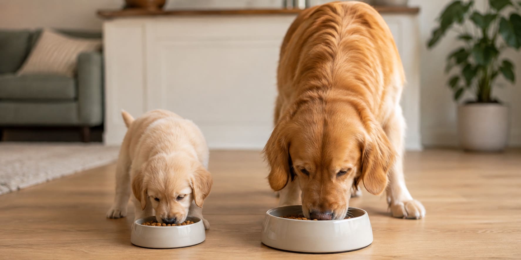 cuándo cambiar el pienso de cachorro a adulto