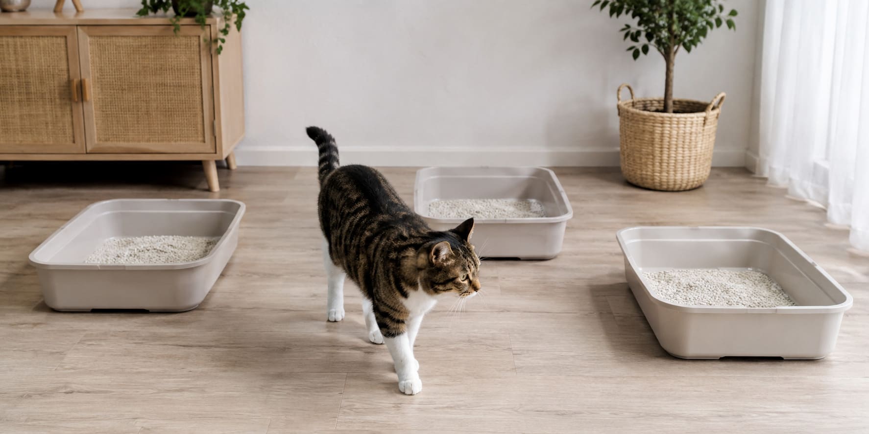 cuántos areneros por gato