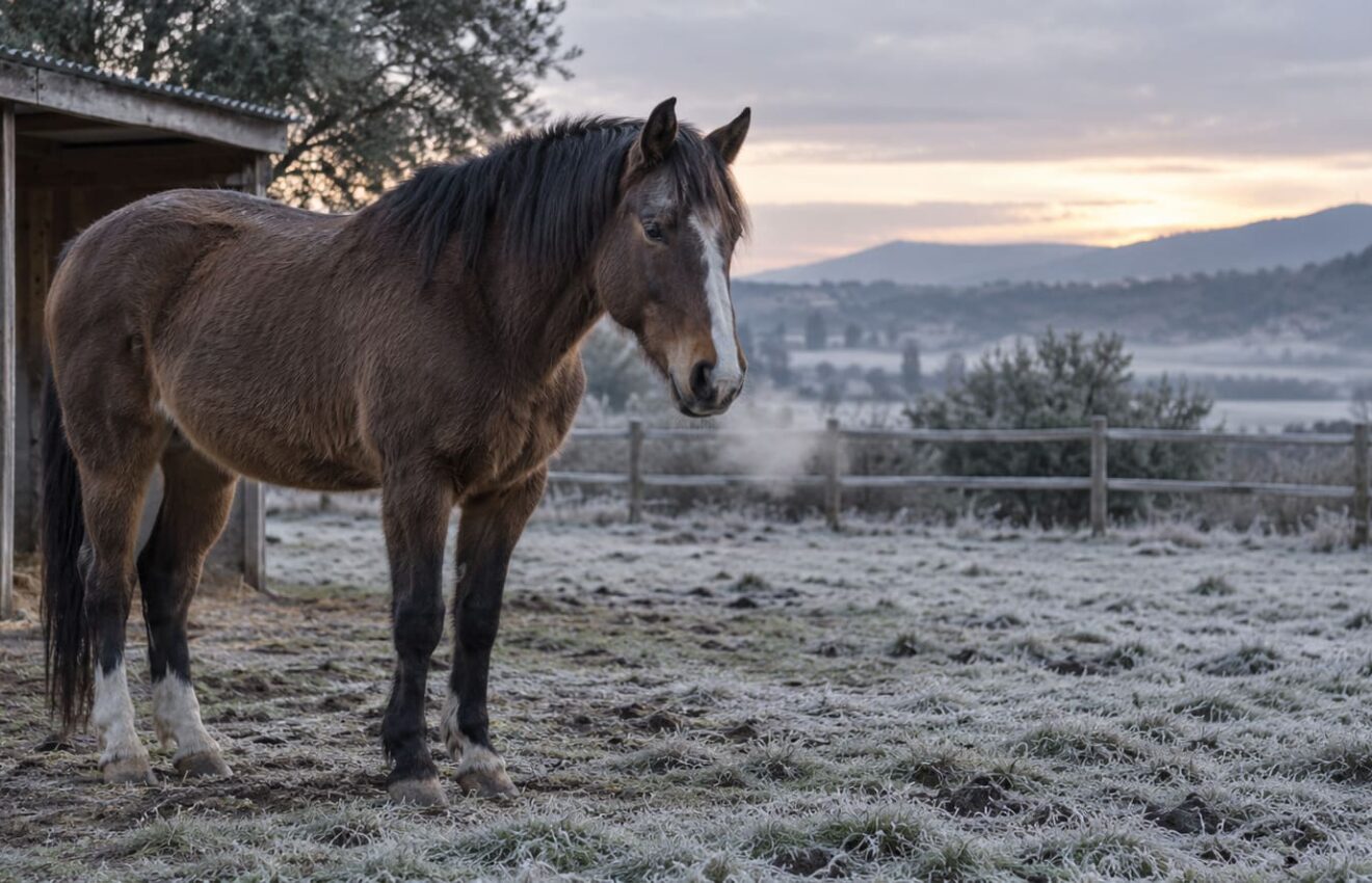 cómo saber si un caballo tiene frío