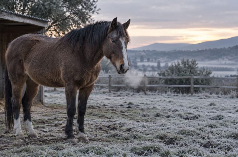 cómo saber si un caballo tiene frío