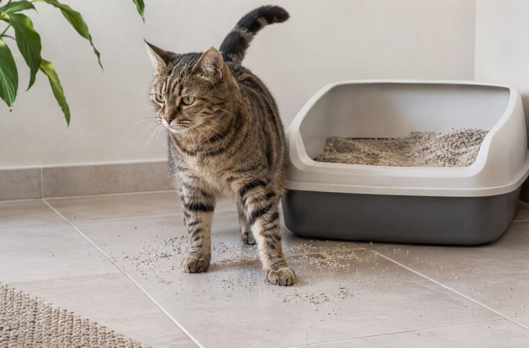 por qué mi gato tira la arena fuera del arenero