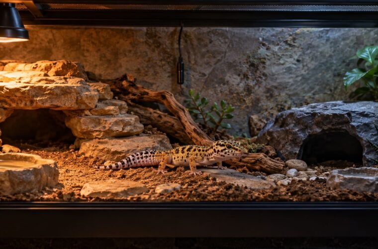 temperatura terrario gecko leopardo